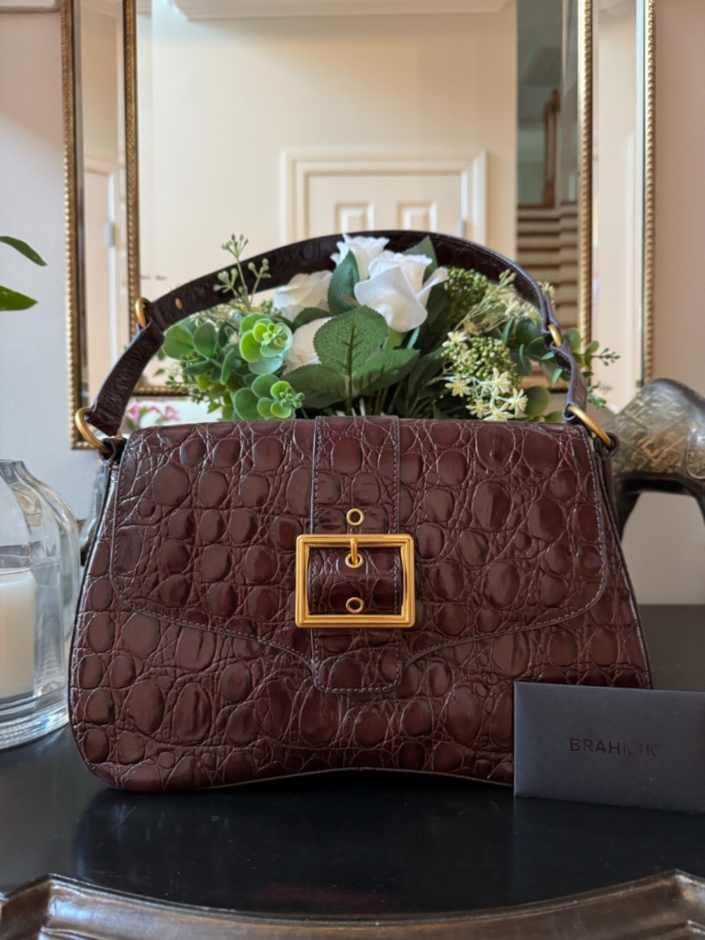 BRAHMIN Vanderbilt Collection Ganache Nerida Shoulder Bag - Picture 4 of 4
